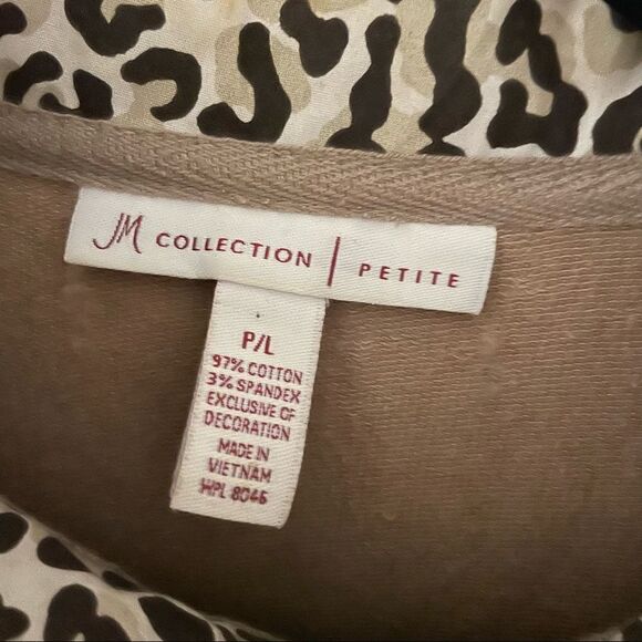 JM Collection ~ Tan lightweight cotton jacket ~ size PL ~ - Picture 6 of 7